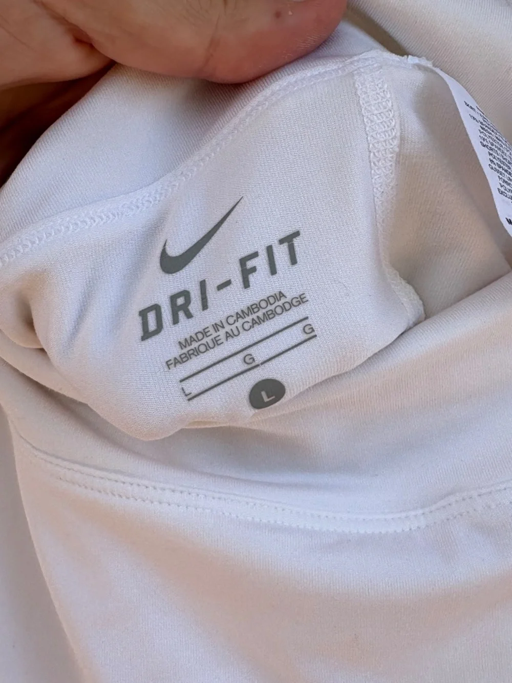 Nike Dri-Fit Tennis Skort Womens Large White Orange Ruffle Summer Preppy Golf